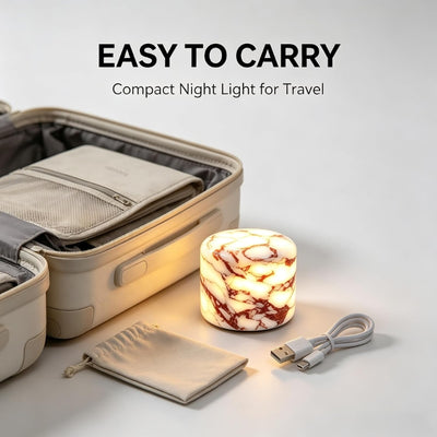 itoolmax marble lamp cordless bedside lamp easy to carry