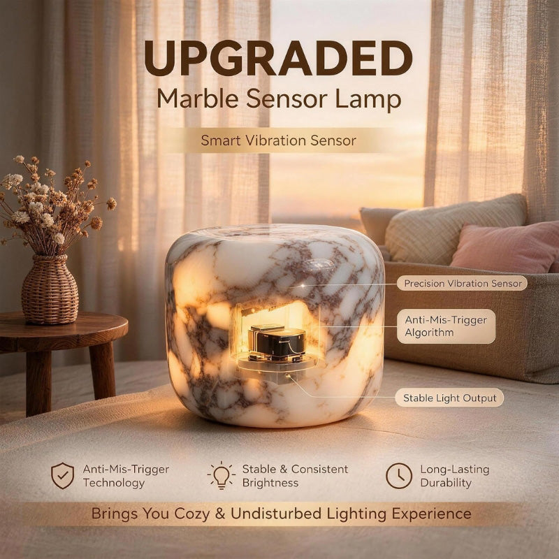itoolmax marble lamp cordless bedside lamp upgraded sensor