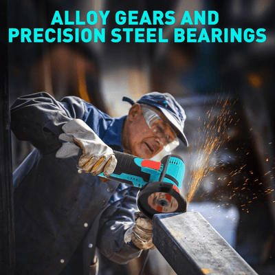 itoolmax mini brushless cordless angle grinder cutting steel
