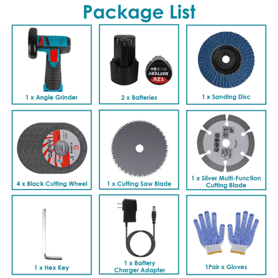 itoolmax mini brushless angle grinder package