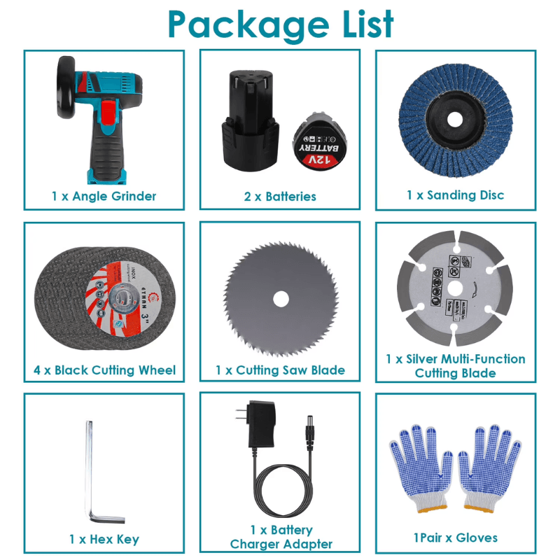 itoolmax mini brushless angle grinder package