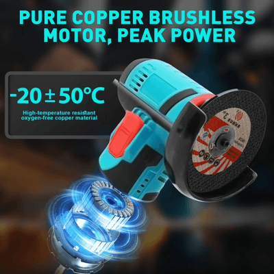 itoolmax mini brushless cordless angle grinder safe pretect