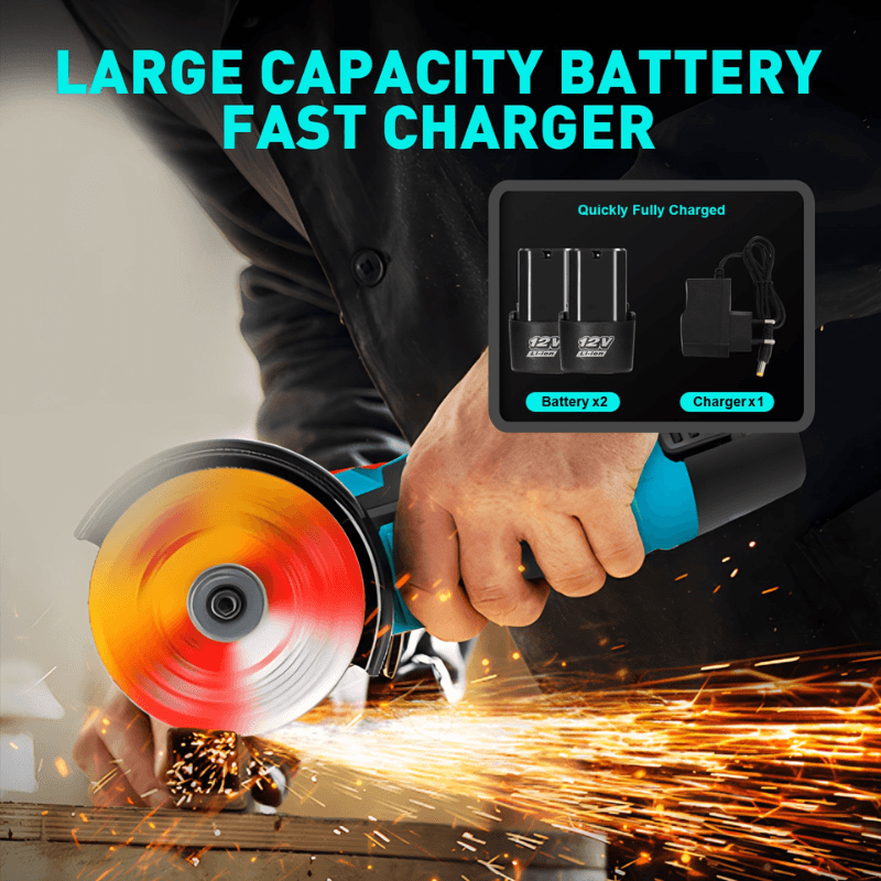 itoolmax mini brushless cordless angle grinder dual battery