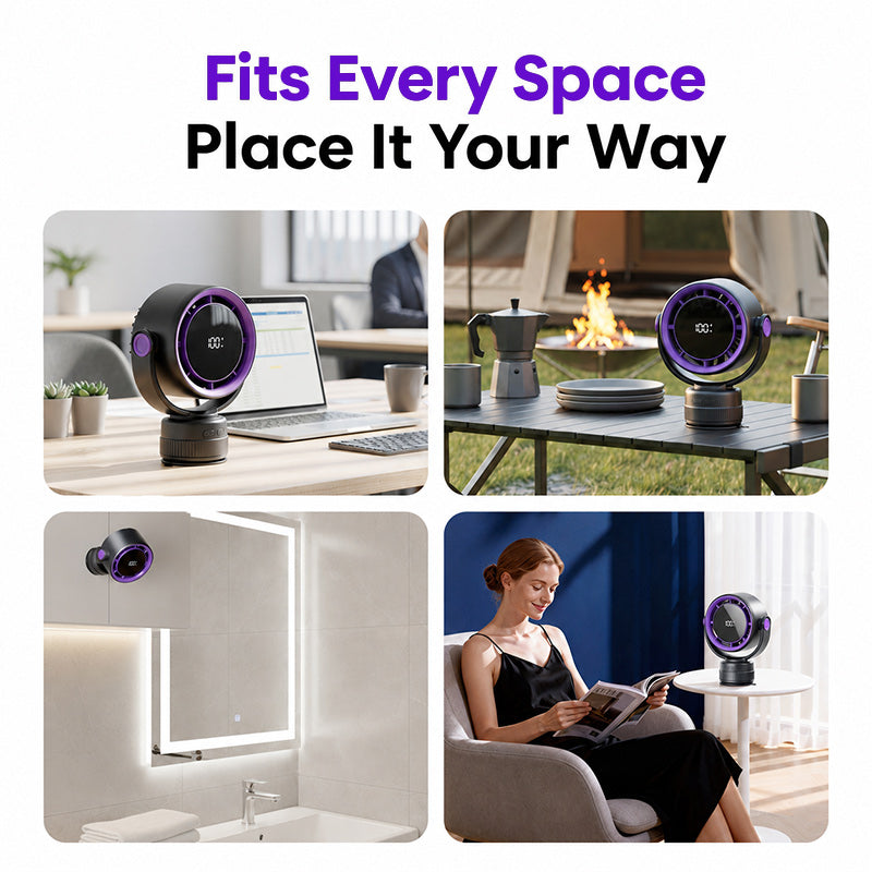 itoolmax oscillating desk wall mount fan fits every space