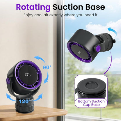 itoolmax oscillating desk wall mount fan rotating suction base