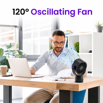 itoolmax oscillating desk wall mount fan using in office