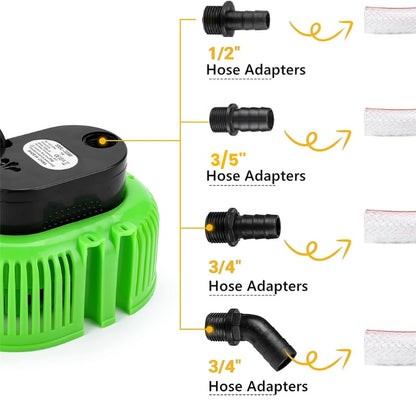 itoolmax pool cover pump with 4 adapters