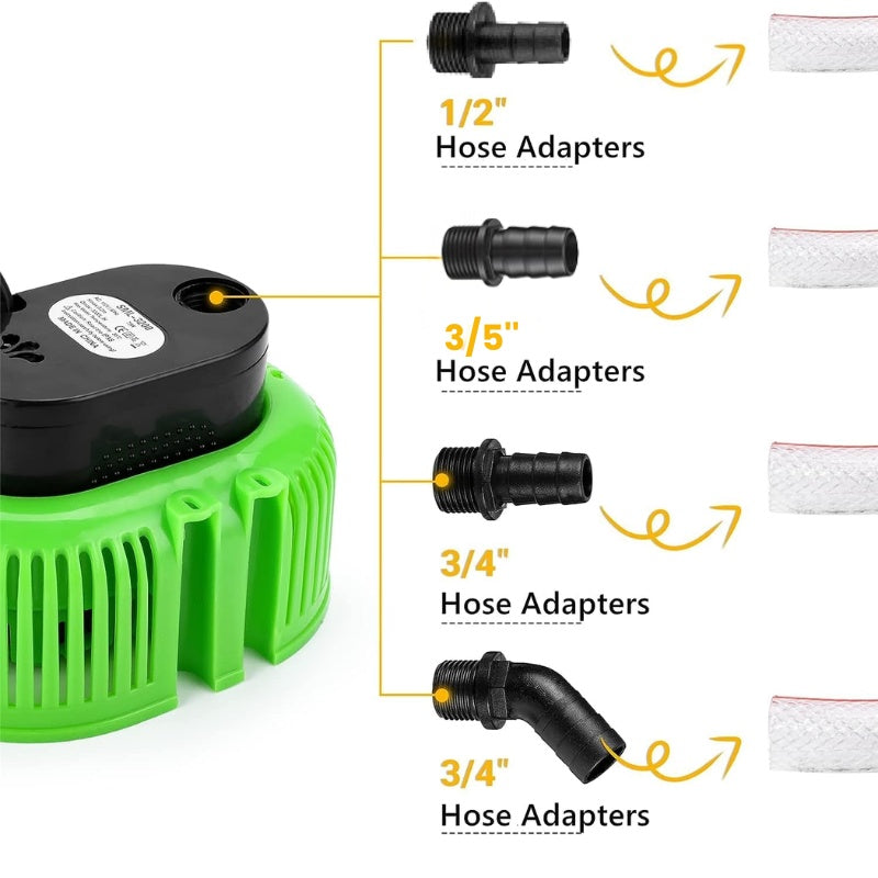 itoolmax pool cover pump with 4 adapters