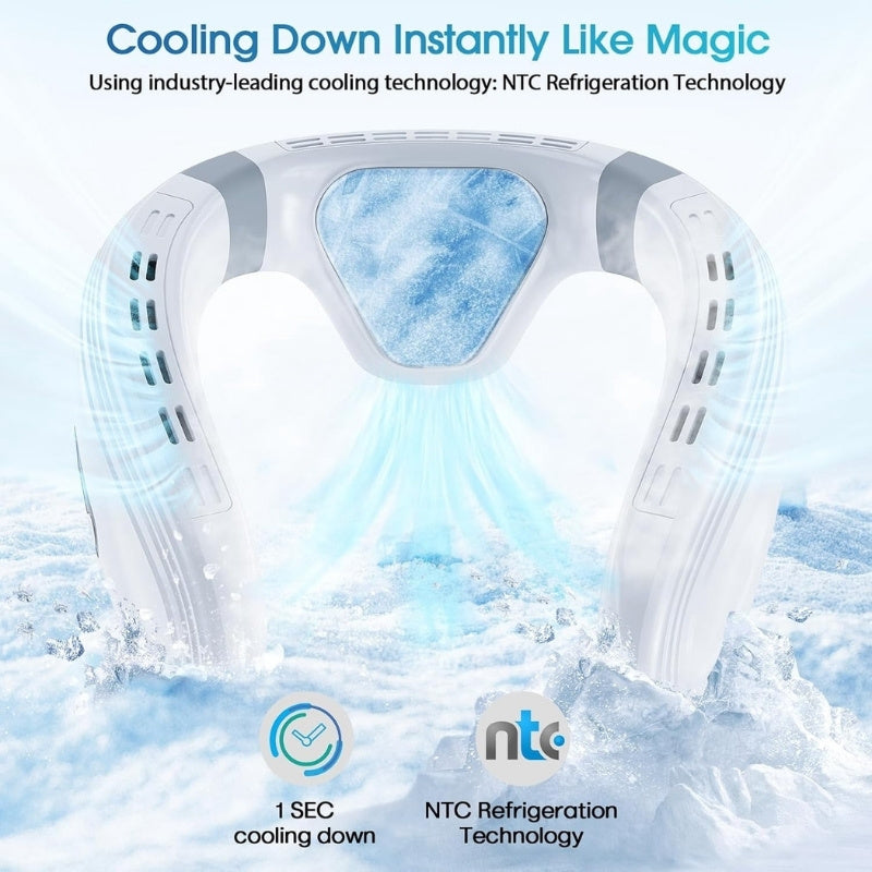 itoolmax portable neck fan cooling down instantly