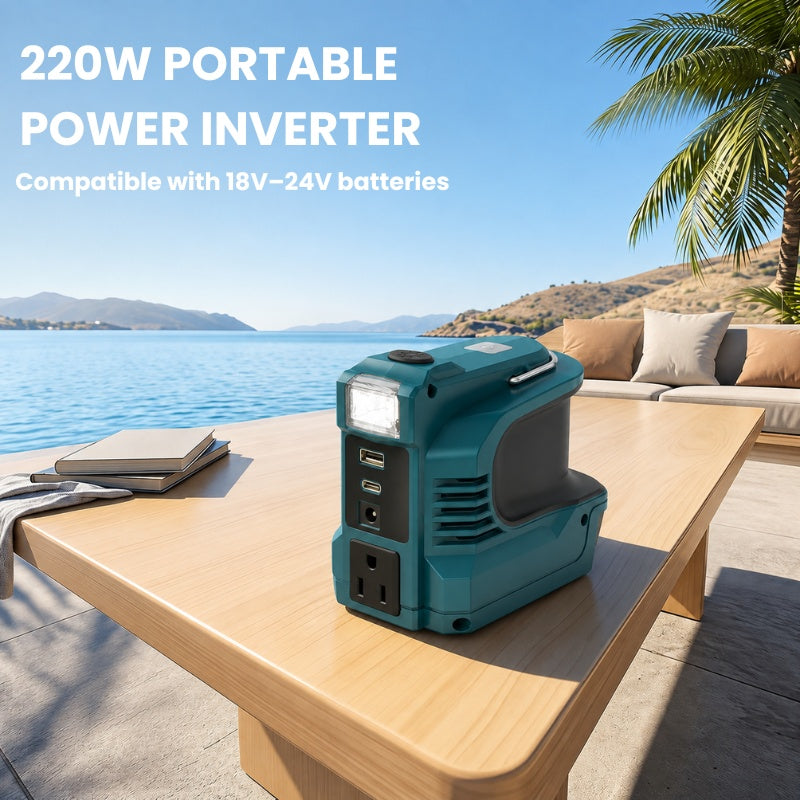 itoolmax portable power inverter compatible with 24v battery