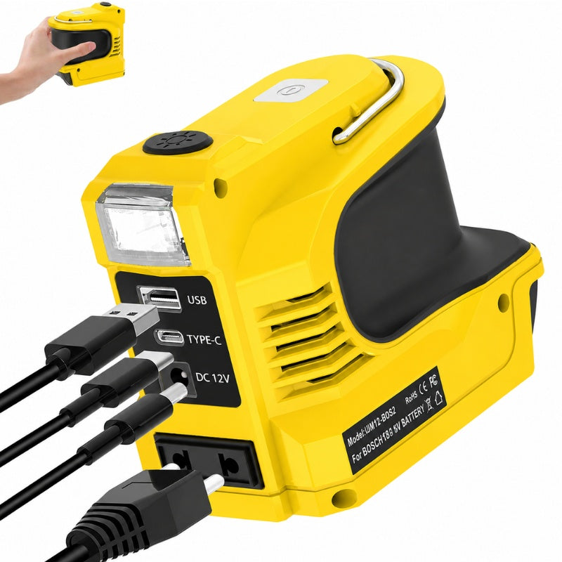 itoolmax portable power inverter euro yellow
