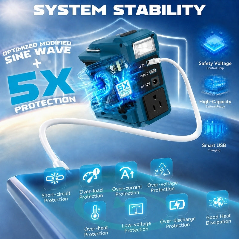 itoolmax portable power inverter system stability