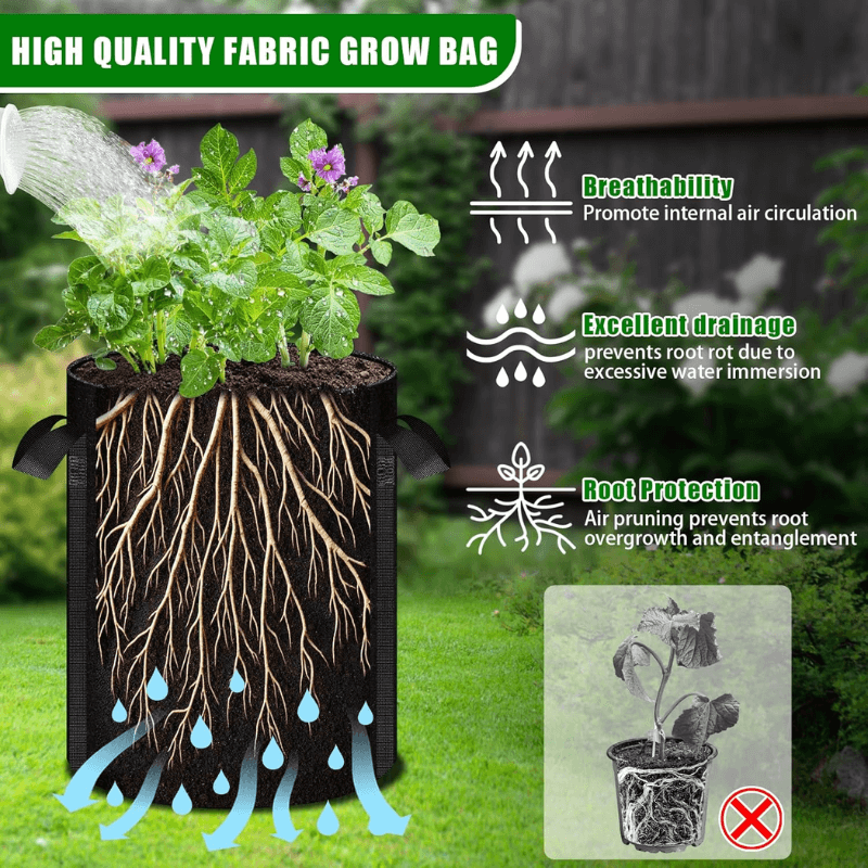 itoolmax potato grow bags breathability