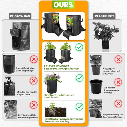 itoolmax potato grow bags vs others plant grow