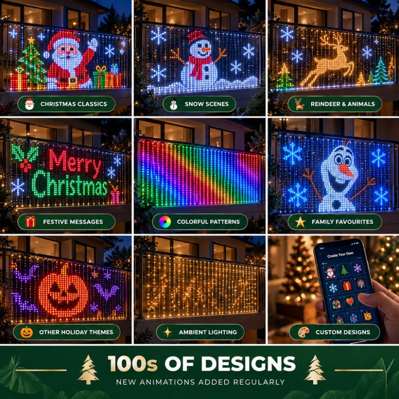 itoolmax rgbic outdoor led net lights product more patterns