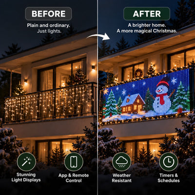 itoolmax rgbic outdoor led net lights product remote control