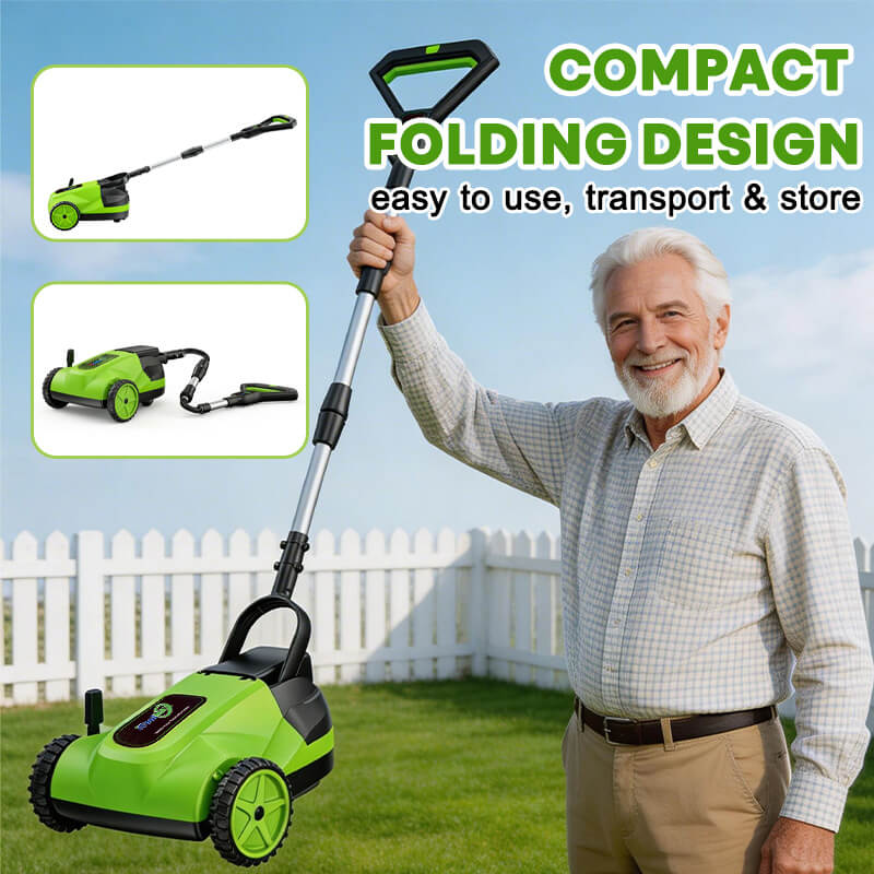itoolmax small cordless lawn mower lightweight design