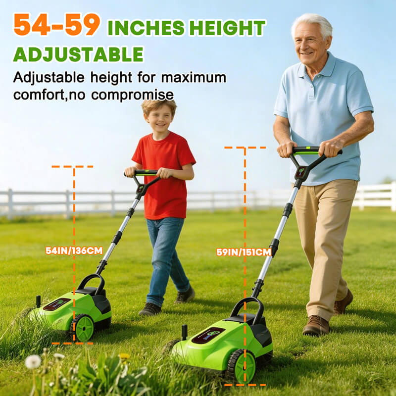 itoolmax small electric lawn mower adjustable height
