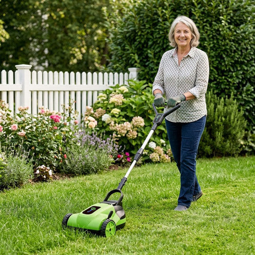itoolmax small electric lawn mower review
