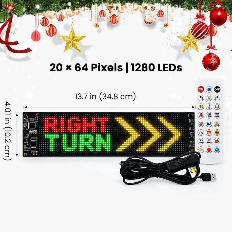 itoolmax smart christmas led pixel display 1280 leds