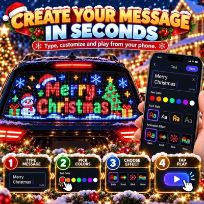 itoolmax smart christmas led pixel display diy text