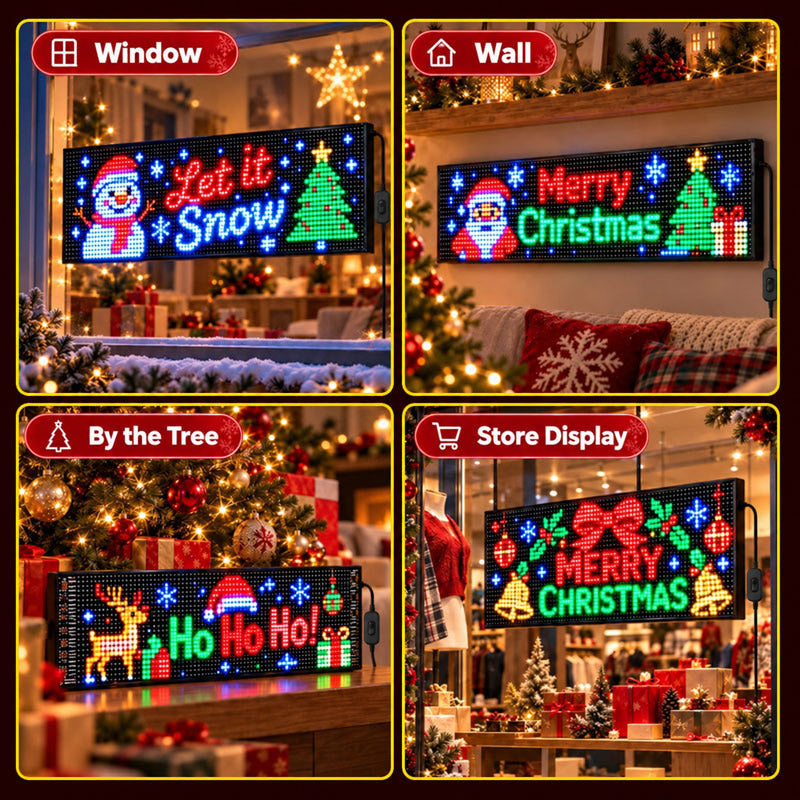 itoolmax smart christmas led pixel display widely use