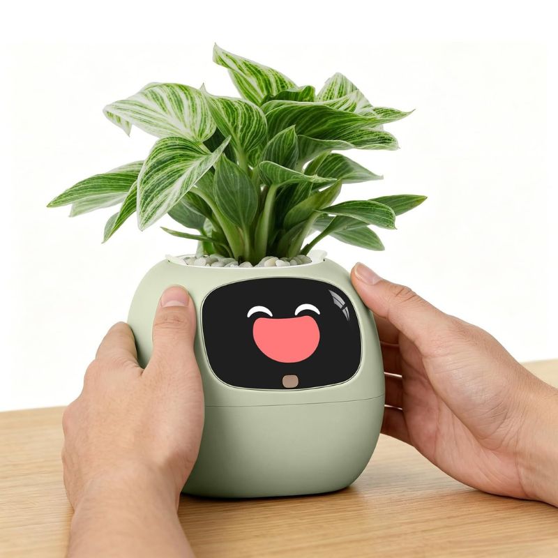 itoolmax smart plant pot with app remote control in desk