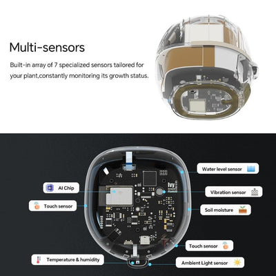 itoolmax smart plant pot with app remote control multi sensors