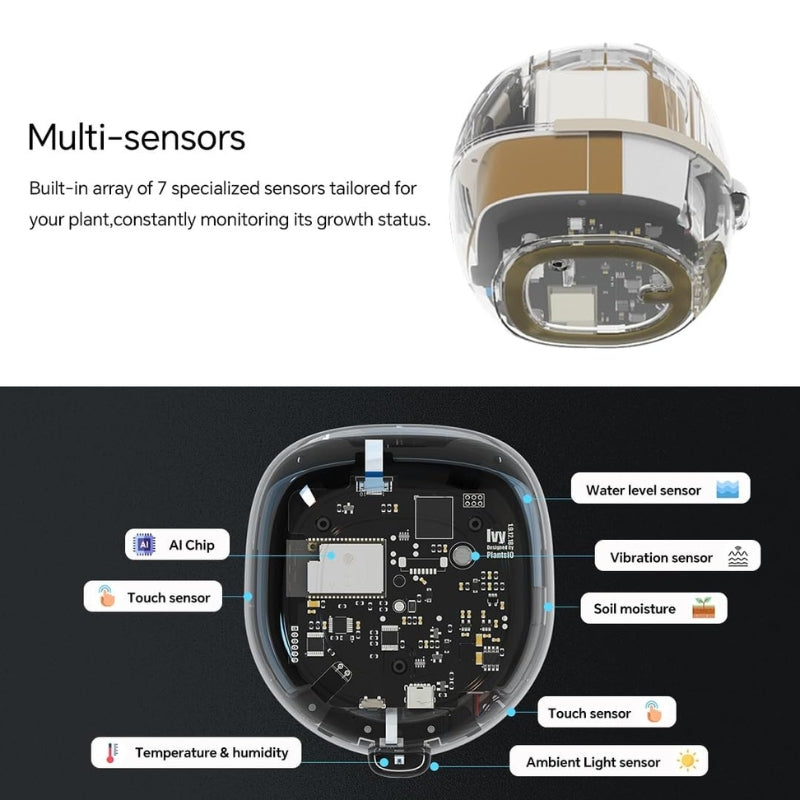 itoolmax smart plant pot with app remote control multi sensors
