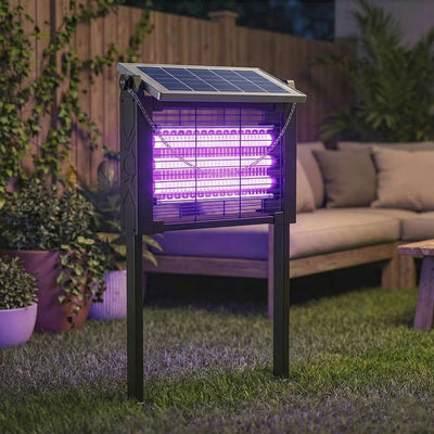 itoolmax solar bug zapper outdoor waterproof using in garden