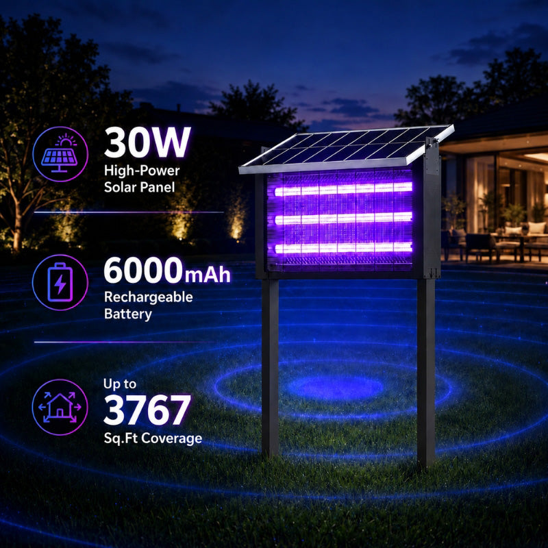 itoolmax solar bug zapper pro with 6000mah battery
