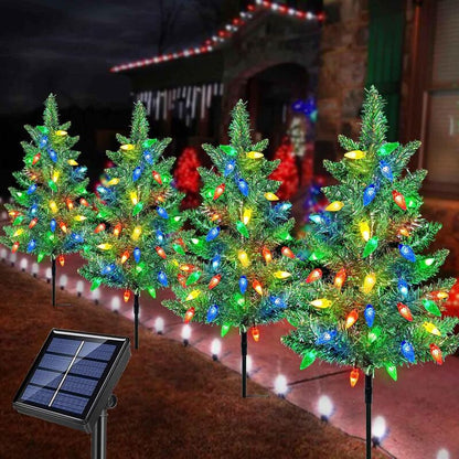 itoolmax solar christmas tree lights with 4 vibrant colors first