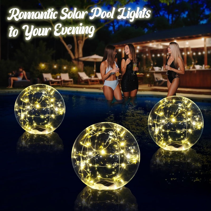 itoolmax solar floating pool lights 7 color rgb romantic lights