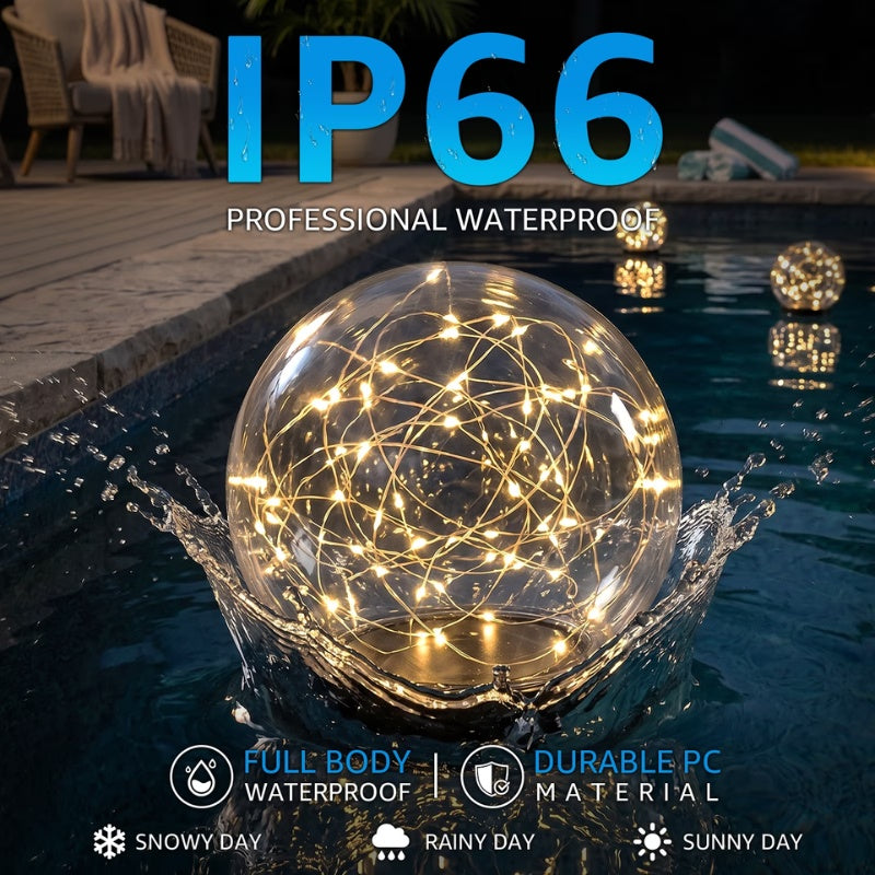 itoolmax solar floating pool lights 7 color rgb waterproof