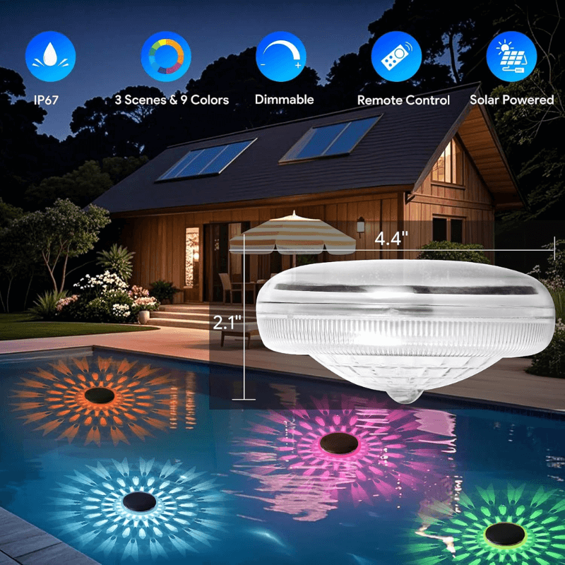 itoolmax solar floating pool lights advantaged