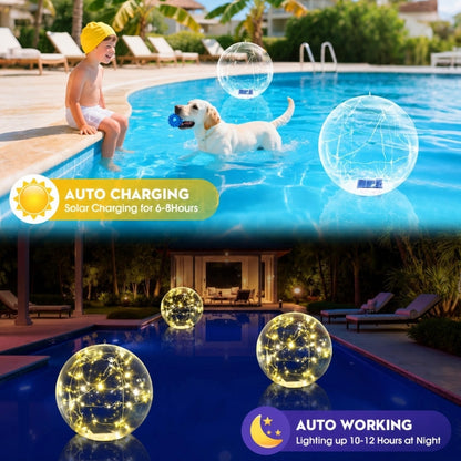 itoolmax solar floating pool lights auto charing by day
