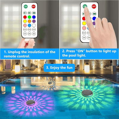 how to use itoolmax solar floating pool lights