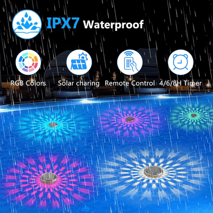 itoolmax solar floating pool lights ipx67 waterproof