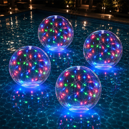 itoolmax solar floating pool lights rgb 7 colors 4pcs color light