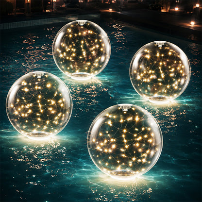 itoolmax solar floating pool lights rgb 7 colors 4pcs warm light