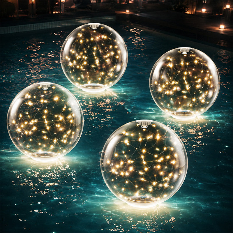 itoolmax solar floating pool lights rgb 7 colors 4pcs warm light