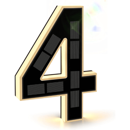 itoolmax solar lighted house numbers 4