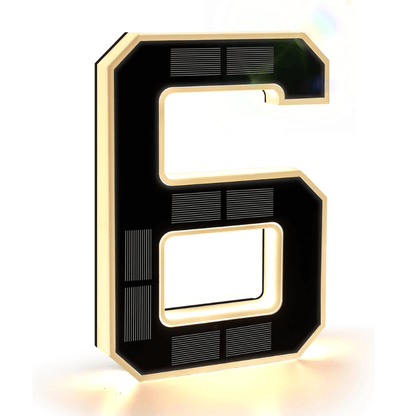 itoolmax solar lighted house numbers 6