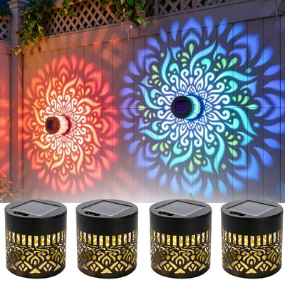 itoolmax solar mandala projector wall light 4 pcs
