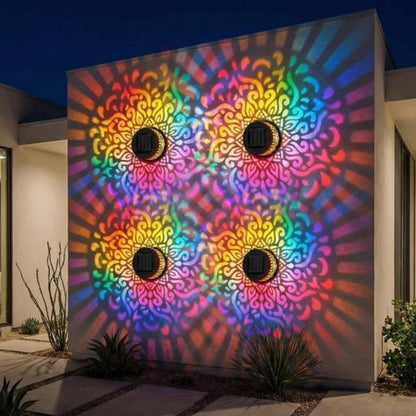 itoolmax solar mandala projector wall light install the wall