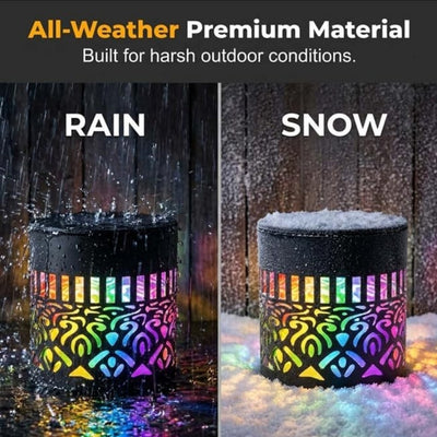 itoolmax solar mandala projector wall light waterproof