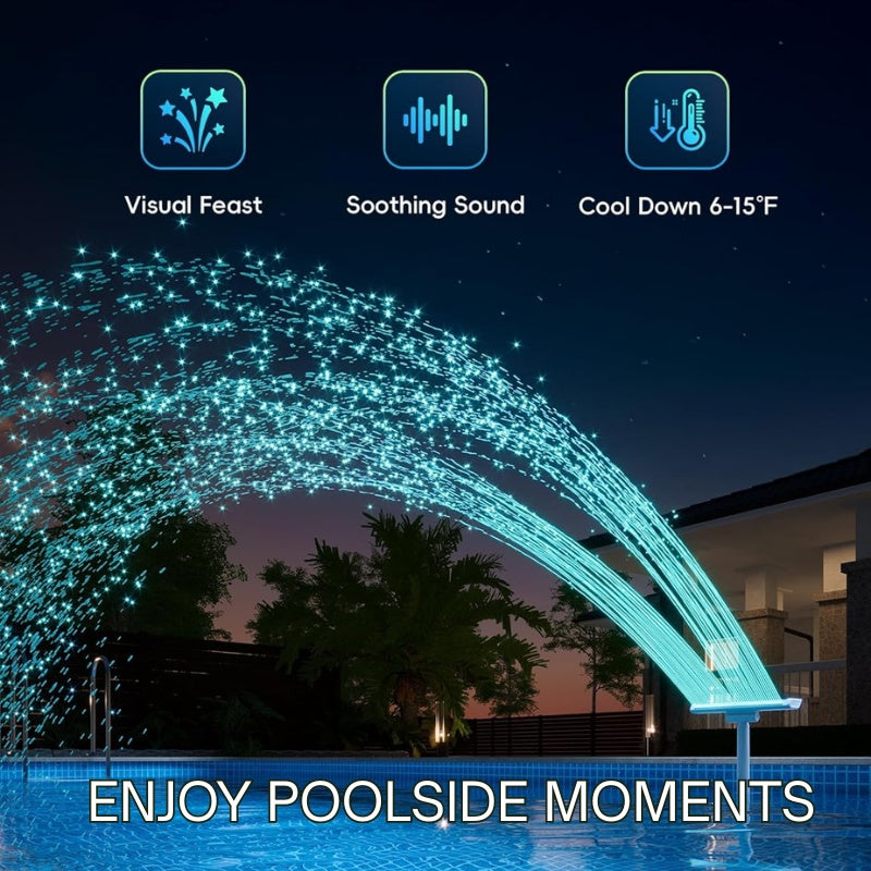 itoolmax solar pool fountain visual feast