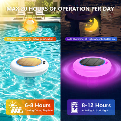 itoolmax solar poered pool ionizer max 20 hours
