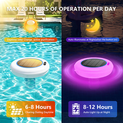 itoolmax solar poered pool ionizer max 20 hours