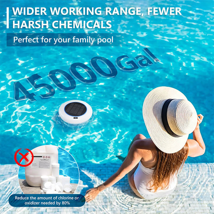 Solar Powered Pool Ionizer with LED Light – itoolmax